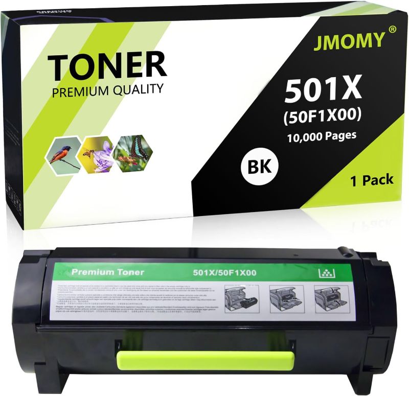 Photo 1 of Jmomy 501X 50F1X00 Remanufactured Toner Cartridge Replacement for Lexmark 501X Toner Cartridge for MS410 MS410dn MS415 MS510 MS510dn MS610 MS610dn Printer(10,000 Pages, 1 Pack)
