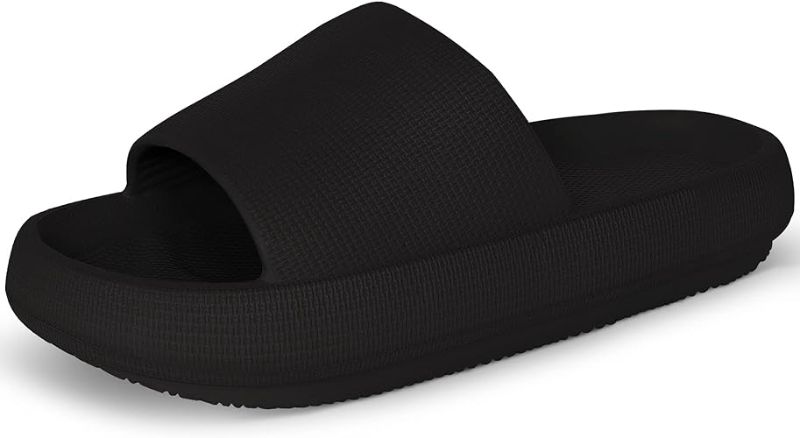 Photo 1 of Athlefit Cloud Slippers Shower Shoes Bathroom Non-Slip Comfort Slides Cushioned Thick Soft Platform Pillow Slippers
- SIZE 9