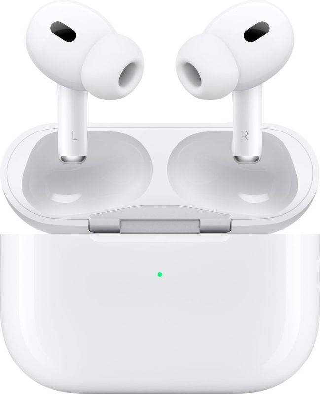 Photo 1 of Apple - AirPods Pro (2nd generation) with MagSafe Case (USB?C) - White
