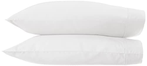 Photo 1 of Amazon Aware 100% Organic Cotton 300 Thread Count Pillowcase, Standard Set, King, White, 2 Pack, 40" x 20"