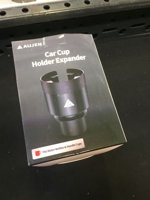 Photo 1 of AUJEN Cup Holder Expander for Car - Car Cup Holder Expander with an Adjustable Base, All Purpose Car Cup Holder for Bottles and Cups with a Diameter of 2.8"-3.8" & Handle Width?1.02" Black