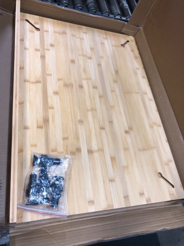 Photo 3 of 30 x 21 in Extra Large Bamboo Cutting Board and Stovetop Cover, Stove Top Cover Chopping Board with Detachable Legs and Juice Groove, Protector Board for Restaurant Kitchen Counter & Sink XXXL(30x21x3.3")