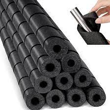 Photo 1 of 10 Pcs Pipe Insulation Foam Tube 40 Inches Multi Purpose Cushioning Pre Cut Pool Noodles Foam Padding No Adhesive or Glue Pipe Insulation Wrap Spiral Basement Pole Cover Protector for Bumper (Black)
