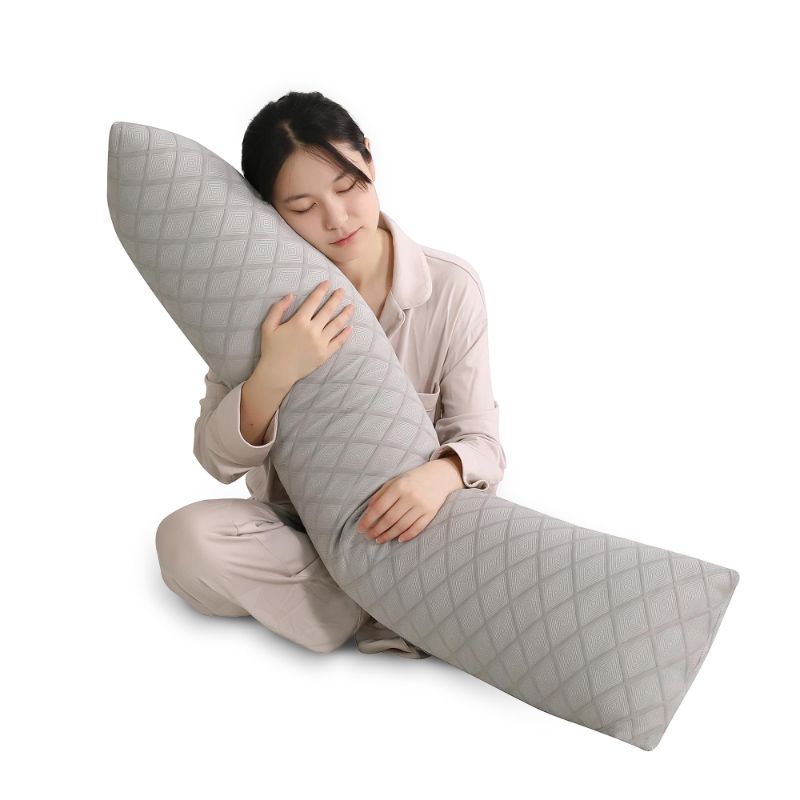 Photo 1 of Ailuteie,Summer Adult Sleep Body Pillow - Refreshing Cooling Effect for Side Sleepers, 59inx12inFull Body Bedroom Bolster Pillow, Choice for Side Sleepers and Hot Nights,Washable Pillowcase
