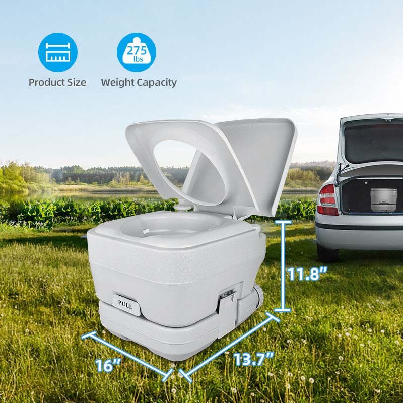 Photo 1 of 2.6 Galloon Portable Travel Toilet Handle Flush Pump
