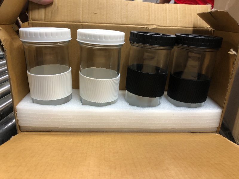 Photo 2 of Youeon 4 Pack 24 Oz Reusable Boba Cup with Lids 