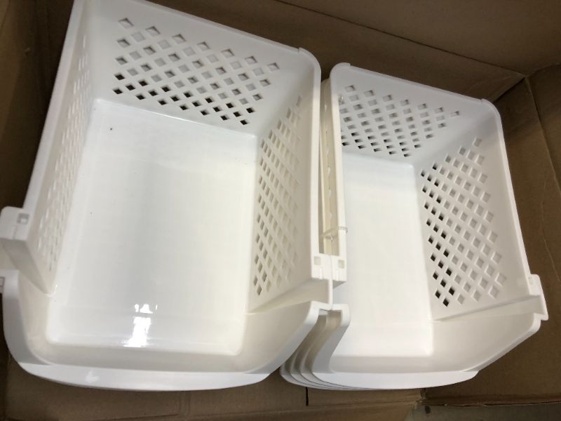 Photo 3 of 6 pack white baskets 