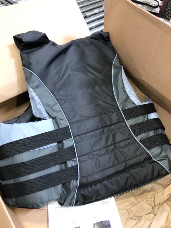 Photo 3 of XGEAR Adult USCG Life Jacket Water Sports Life Vest Black 3X-Large