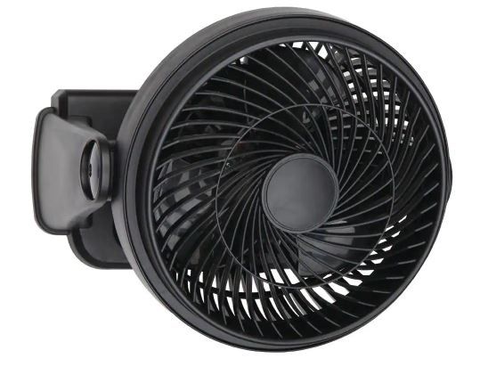 Photo 1 of 9 in. 3 Speed Personal High Velocity Table Fan in Black
