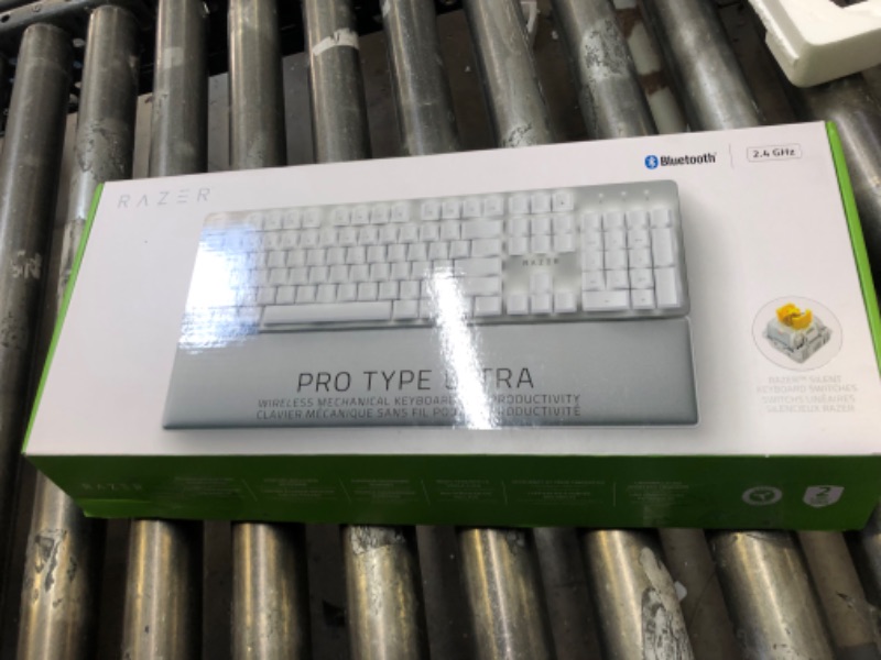 Photo 2 of Razer Pro Type Ultra Wireless Mechanical Keyboard: Silent, Linear Switches - Ergonomic Design - HyperSpeed Technology - Connect up to 4 Devices - Fully Programmable Keys & Smart Controls
