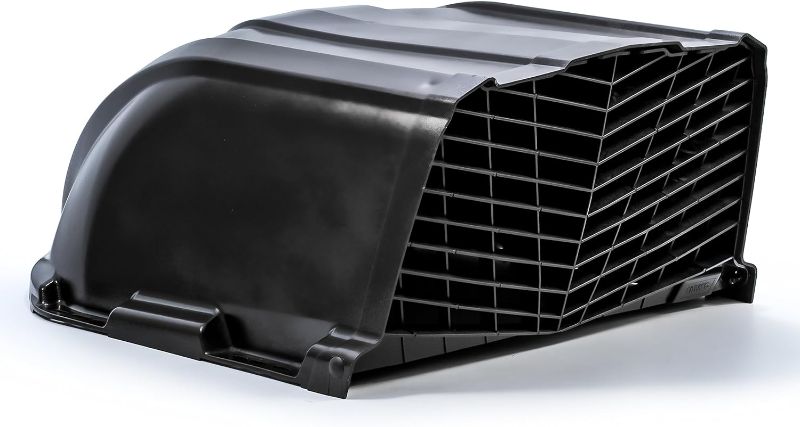 Photo 1 of Camco XLT High Flow Roof Vent Cover, Opens for Easy Cleaning, Aerodynamic Design, Easily Mounts to RV with Included Hardware-Black (40456)
