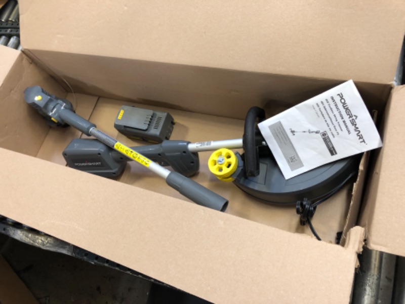 Photo 2 of 40V 13" Cordless String Trimmer Yellow w/ Battery & Charger DB2603
MISSING STRING ROLLS 
