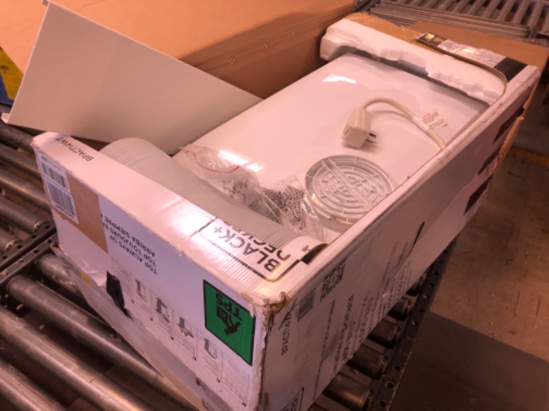 Photo 1 of BLACK+DECKER Air Conditioner, 14,000 BTU Air Conditioner Portable for Room up to 700 Sq. Ft. with Remote Control, White
OPEN BOX ITEM 