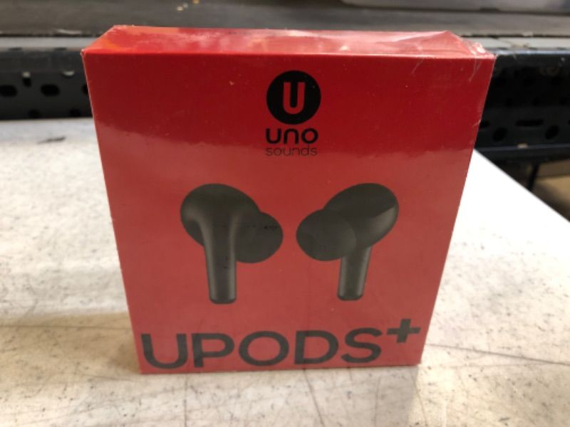 Photo 2 of UNOSOUNDS Upods+ Bluetooth 5.0 TWS Earbuds, Touch Control, Built-in Mic (Black)
