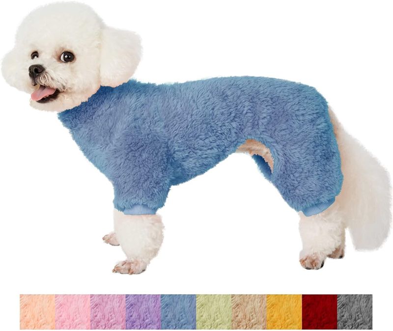 Photo 1 of Kyaringtso Dog Sweater, 4 Legs Dog Coat, Dog Winter Clothes for Small Dogs Boy Girl, Puppy Outfits, Pet Coat, Cat Apparel (X-Large, Blue)
