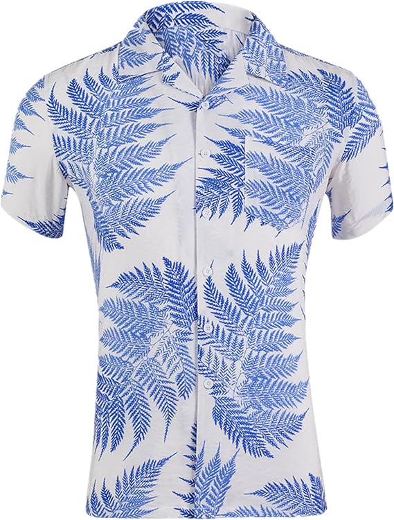 Photo 1 of AKIF Short Sleeved Button Down Beach Shirts Tropical Flowers Summer Shirts Hippie Shirts Flower Shirts Hawaiian Shirts M
