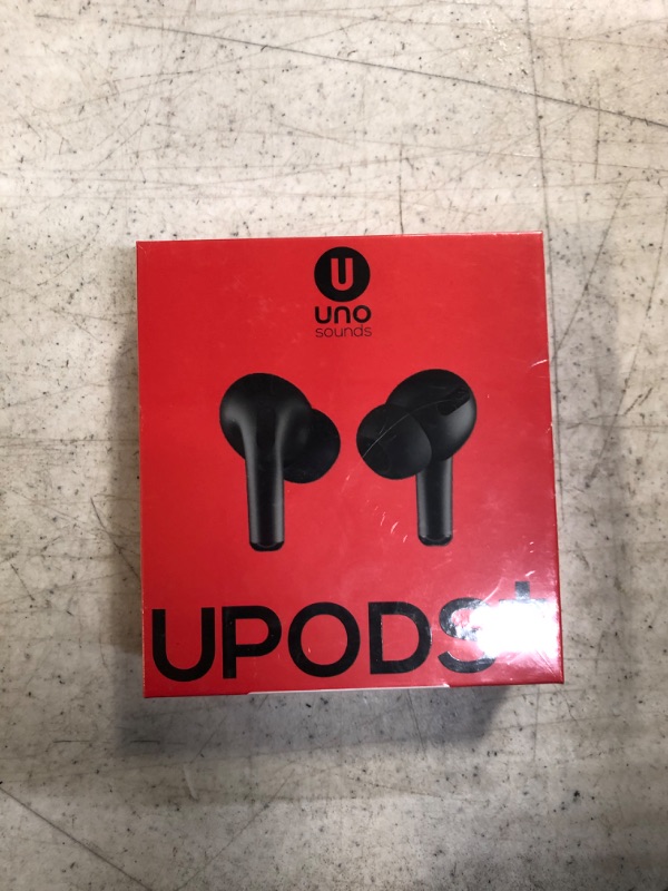 Photo 2 of UNOSOUNDS Upods+ Bluetooth 5.0 TWS Earbuds, Touch Control, Built-in Mic (Black)
