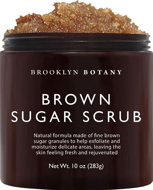 Photo 1 of Brooklyn Botany Brown Sugar Body Scrub - Moisturizing and Exfoliating Body, Face, Hand, Foot Scrub - Fights Acne, Fine Lines & Wrinkles, Great Gifts For Women & Men - 10 oz
