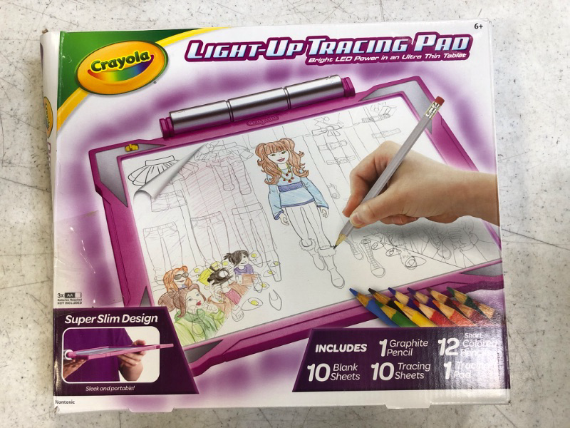 Photo 2 of Crayola Light Up Tracing Pad Pink, Holiday Gifts & Toys for Kids, Age 6, 7, 8, 9 [Amazon Exclusive] Pink Pad