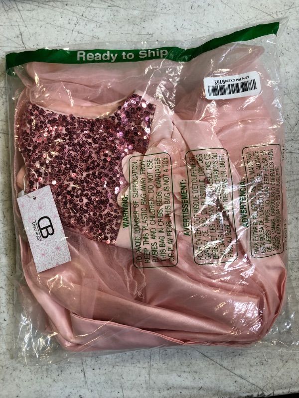 Photo 1 of Discoball Little Girl's Dress -- Pink/Sequence -- Size 10yrs