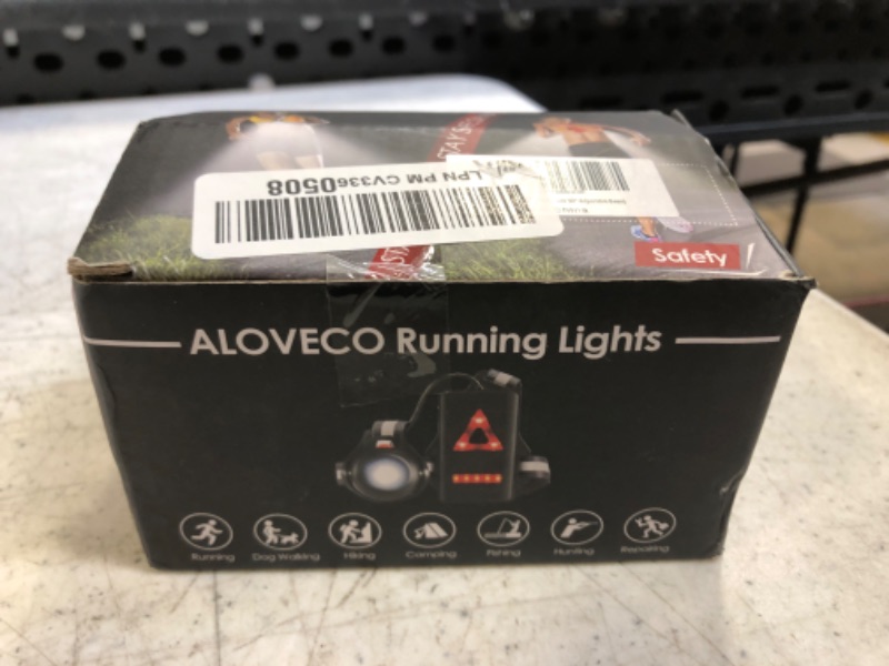 Photo 2 of ALOVECO Outdoor Night Running Lights LED Chest Light Back Warning Light with Rechargeable Battery for Camping Hiking Running Jogging Outdoor Adventure (90° Adjustable Beam)