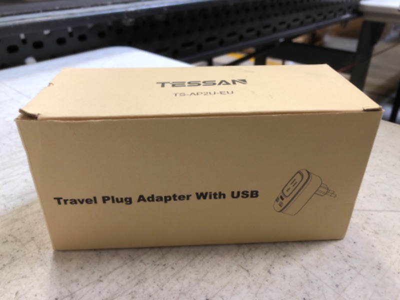 Photo 2 of European Travel Plug Adapter, TESSAN International Power Plug with 2 USB, Type C Outlet Adaptor Charger for US to Most of Europe EU Iceland Spain Italy France Germany
