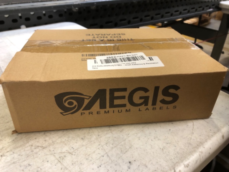 Photo 2 of Aegis - Compatible Direct Thermal Labels Replacement for DYMO 30252 (1-1/8" X 3-1/2") Address & Barcode - Use with Labelwriter 450, 450 Turbo, 4XL Printers (12 Rolls) 12 Pack