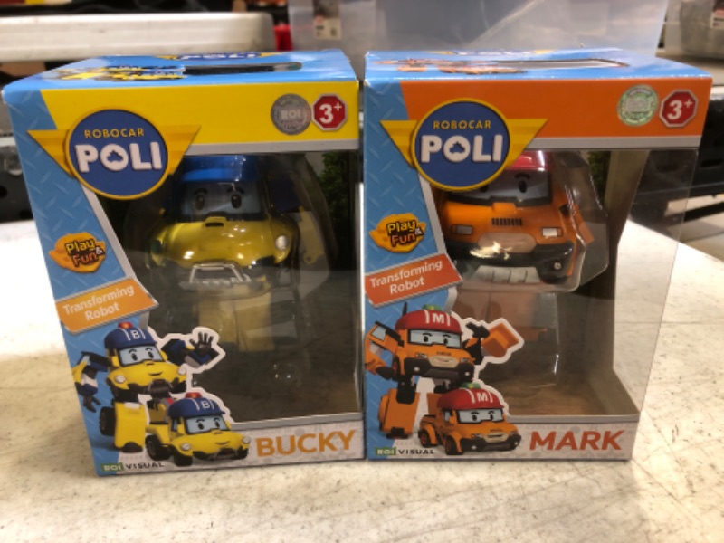 Photo 1 of Robocar Poli Bucky Transforming Robot, 4" Transformable Action Toy Figure Mountain Rescue Car Vehicles for Kids
