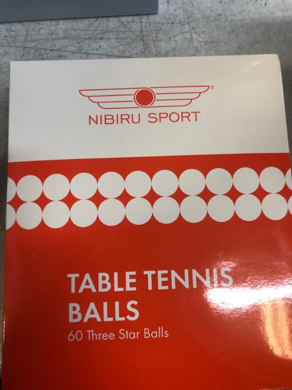 Photo 2 of NIBIRU SPORT Ping Pong Balls -Premium 3 Star Table Tennis Balls for Training - Family Games - Lightweight, Durable, Outdoor Sports Accessories 60 pcs table tennis balls