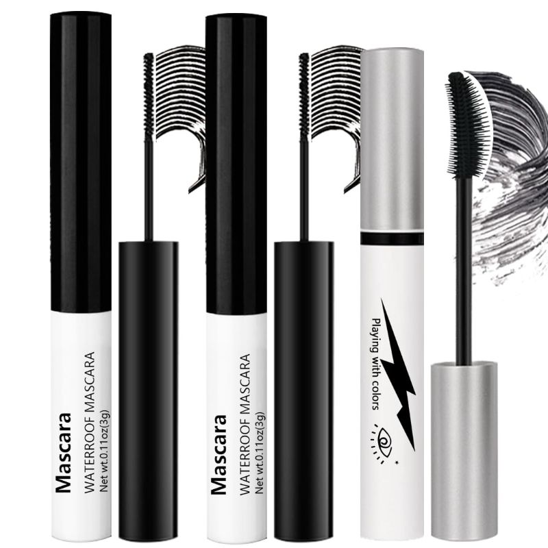 Photo 1 of 3 Classic Everyday Mascaras, Volume and Length, Waterproof and Lastes All Day,[3-in-1] Mascara *3; Black #-0831006
