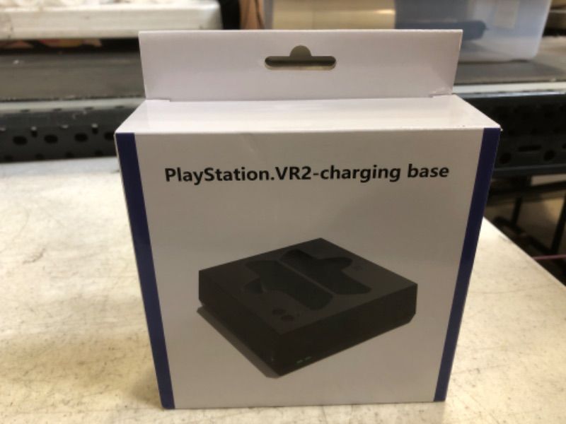 Photo 1 of PSVR 2 Charging Station Stand Accessories, PSVR2 Handle Controller Charger Dock, Playstation PS VR 2 Showcase Premium Stand (Mini Black)
