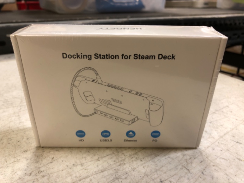 Photo 2 of HENRETY Docking Station for Steam Deck, 6-in-1 USB C Hub with HDMI 2.0 4K@60Hz, Gigabit Ethernet, 3 USB-A 3.0 and Full Speed Charging USB-C Port Compatible with Valve Steam Deck
