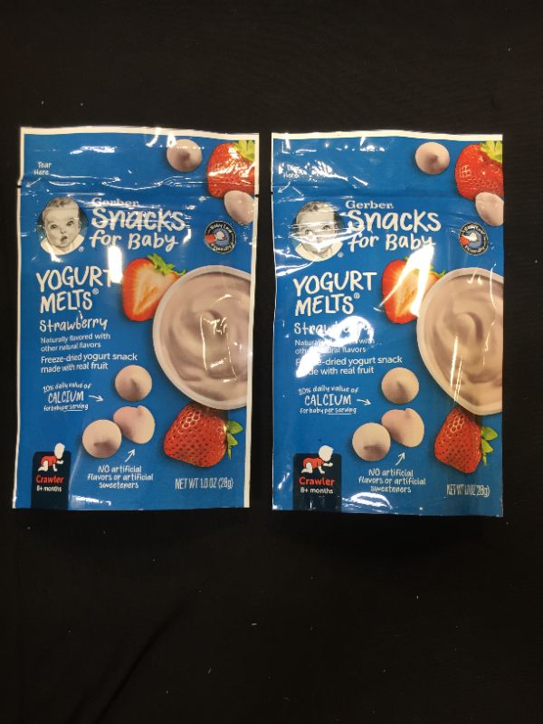 Photo 2 of Gerber Yogurt Melts Strawberry (Pack of 2)- BEST BY- 01/12/2024
