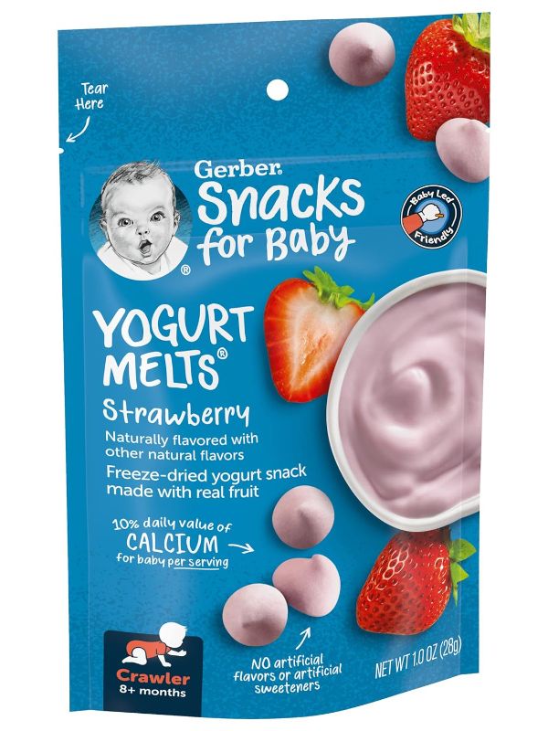 Photo 1 of Gerber Yogurt Melts Strawberry (Pack of 2)- BEST BY- 01/12/2024
