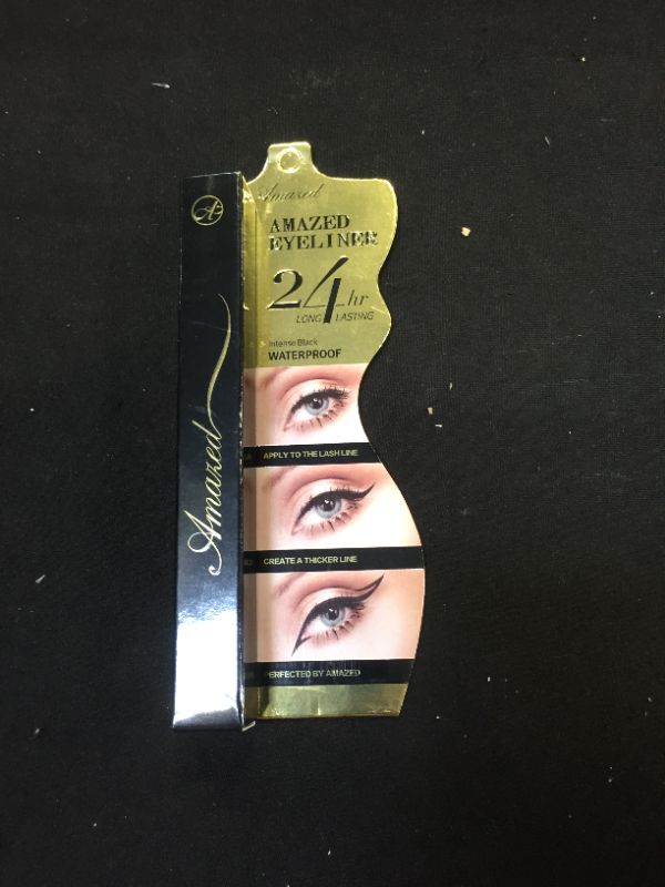Photo 1 of Amazed Liquid Eyeliner Waterproof Liquid Eyeliner Smudge Resistant Eye Makeup Stylist, Black, 0.3 Fl. Oz .03 Ounce
