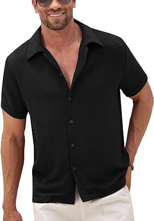 Photo 1 of Arvilhill Men's Summer Casual Cuban Shirt L
