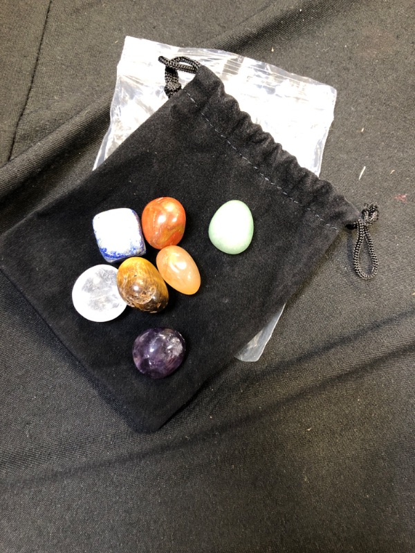 Photo 1 of 7 Chakra Tumbled Polished Natural Healing Crystals Stones Bulk Stones Crystal for Energy Reiki Tumbling Cabbing Balancing Decoration Gemstones Crystal Healing Meditation Therapy Gift 100g
