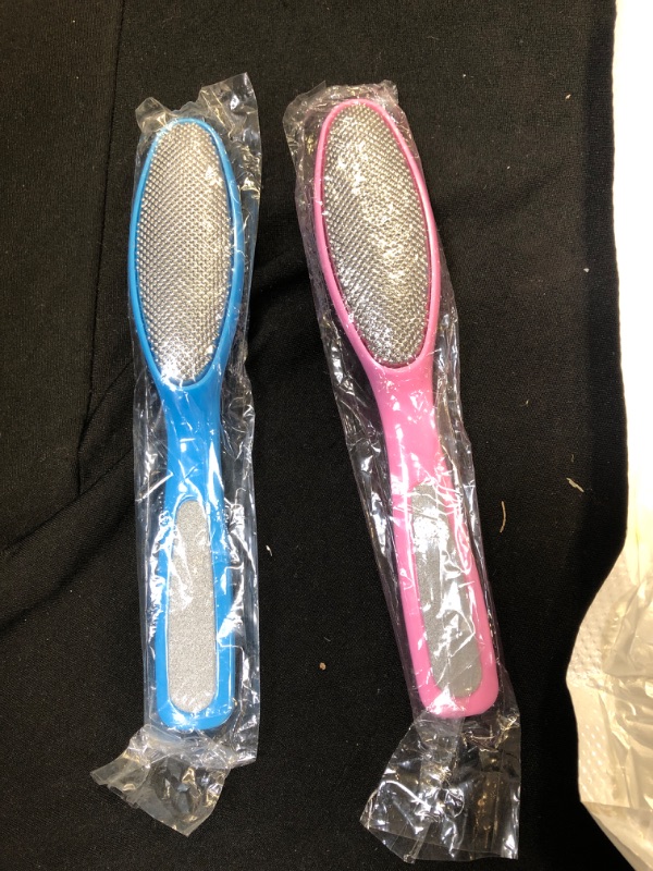 Photo 1 of 2PCS Pedicure Kit, Callus Remover for Hand Feet, Stainless Pedicure Tools for Both Dry &Wet Feet,Foot File for Removing Dead Skin,Spa,Foot Care(Blue,Pink)
