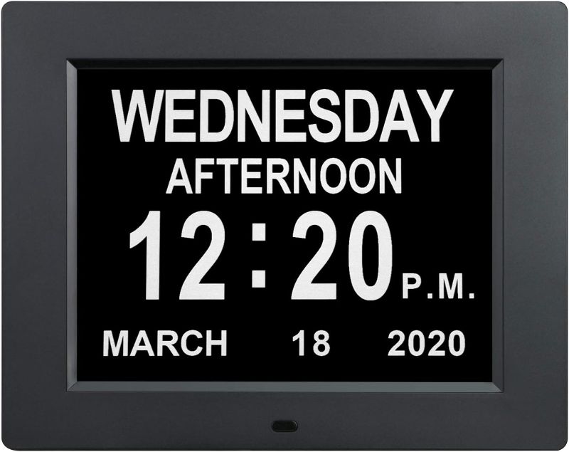 Photo 1 of Jaihonda [2023 Upgraded] Digital Calendar Day Clock with Day and Date Time for Elderly 12 Alram Option Large Number Digital Dementia Clock for Seniors Vision Impaired
