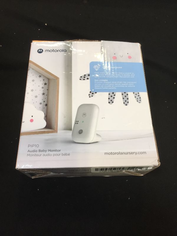 Photo 3 of Motorola PIP10 Audio Baby Monitor - 1000ft Range, Secure & Private Connection, High-Sensitivity Mic, Volume Control, Alert Detection Light, Portable Parent Unit (Outlet or AAA Battery - NOT Included)