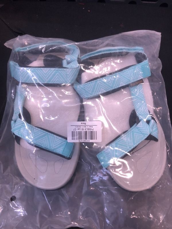 Photo 1 of Muboliy Women's Hiking Sport Sandals Water Outdoor Athletic Shoes With Arch Support Adjustable Velcro Beach Shoes SIZE 7
