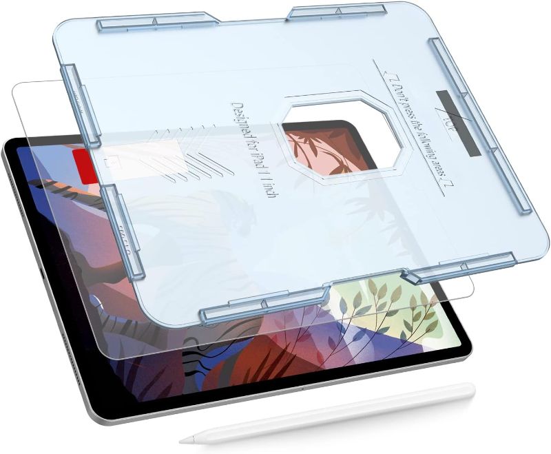 Photo 1 of Fabunor [EZ Kit Silkfeel Glass Screen Protector Compatible with IPAD PRO 12.9" 2PK
