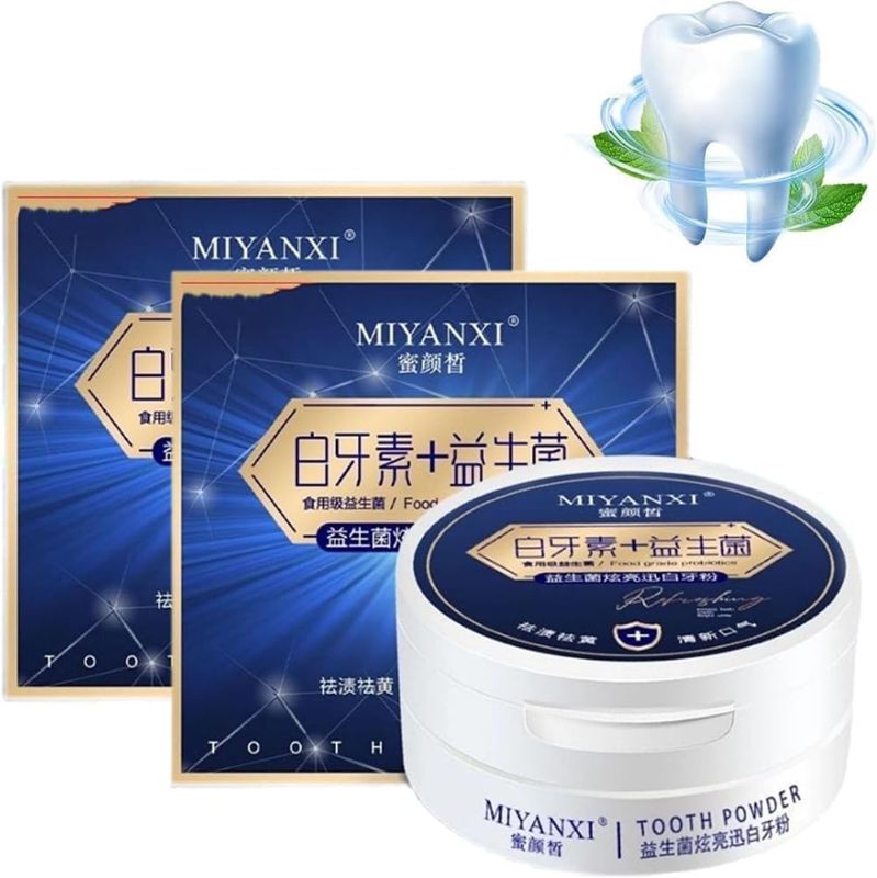 Photo 1 of 2pcs Miyanxi Tooth Powder, Miyanxi Teeth Powder,Miyanxi White Tooth Element Probiotics, Miyanxi Tooth Powder Stain Removal,Effectively Clean Teeth
