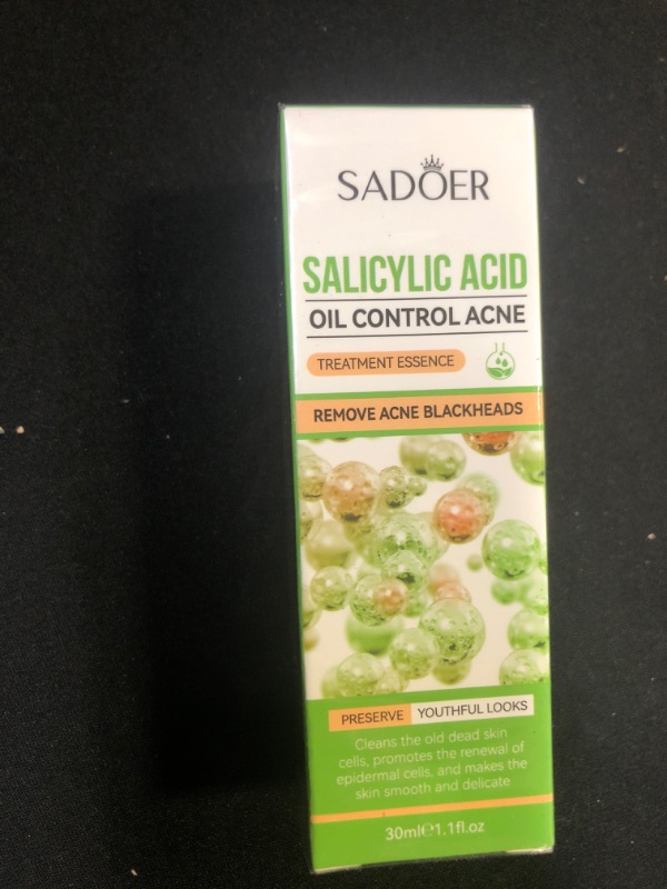 Photo 1 of Sadoer Salicylic Acid Oil Control Acne, Remove Acne Blackheads, 30 ml, Exp 05/26
