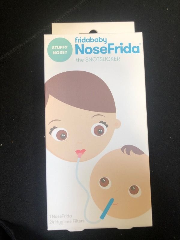 Photo 2 of Frida Baby Nasal Aspirator NoseFrida the Snotsucker with 24 Extra Hygiene Filters NoseFrida Filter Bundle (24 Hygiene Filters)