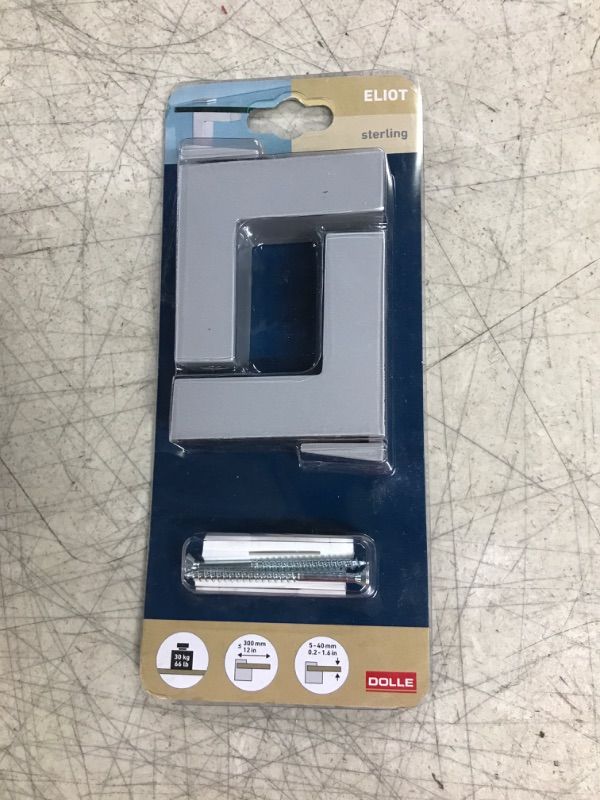 Photo 1 of Eliot 3/16 in. - 1-1/2 in. Adjustable Shelf Support in Silver