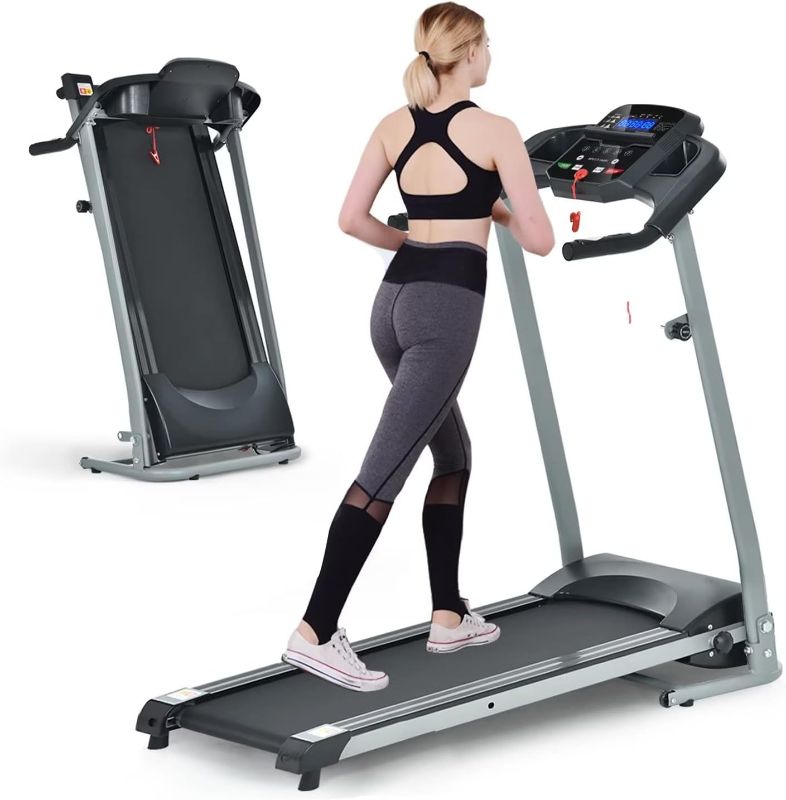 Photo 1 of Treadmill,Treadmills for Home,Home Foldable Treadmill with Incline,2.5HP Portable Foldable Treadmill with 15 Pre Set Programs and LED Display Panel
