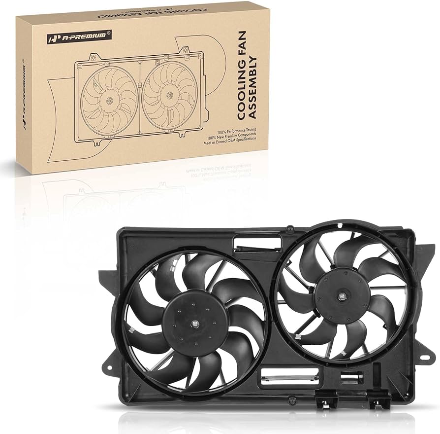 Photo 1 of A-Premium Engine Radiator Cooling Fan Assembly Compatible with Select Ford Models - Mustang 2015-2021, L4 2.3L DOHC - Replace# FR3Z8C607B
