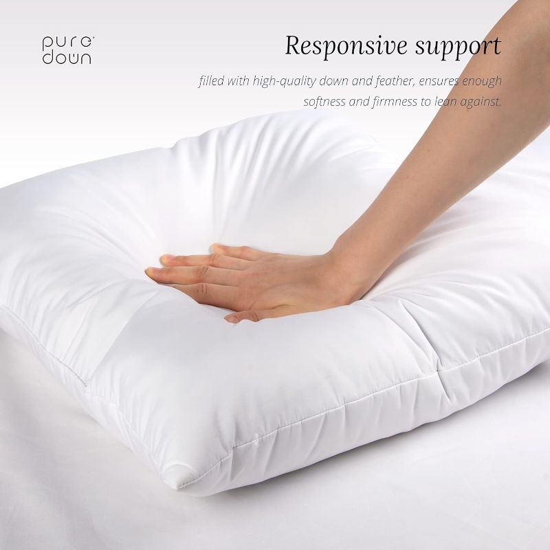 Photo 1 of 26*26 pillow   White Pillow for Bed, Couch, and Cushion