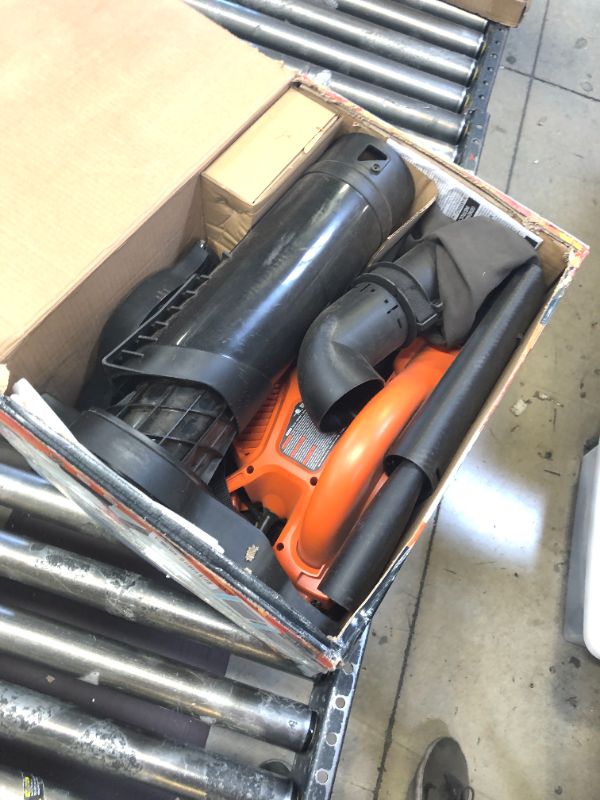 Photo 1 of BLACK+DECKER Leaf Blower & Leaf Vacuum, 3-in-1, 12-Amp, 250-MPH, 400-CFM (BV6000)